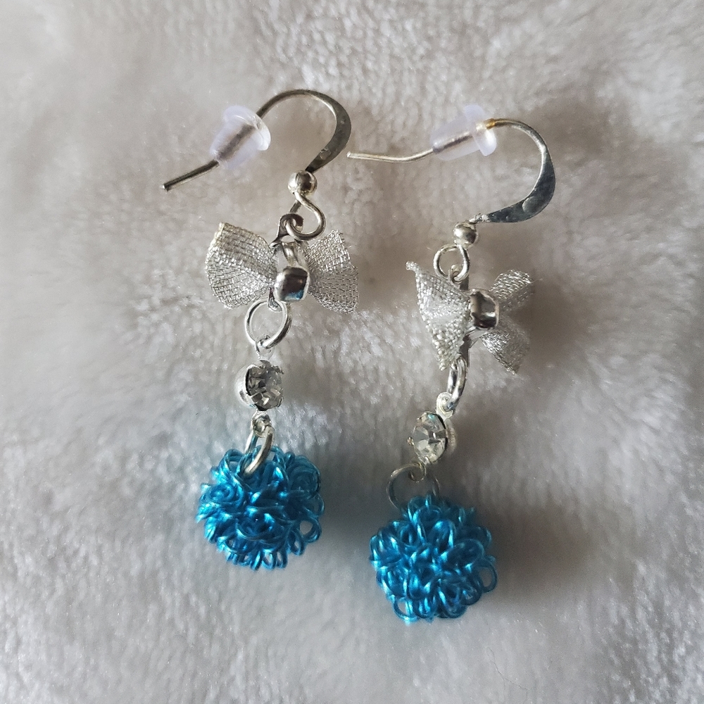 Silver and turquoise earrings